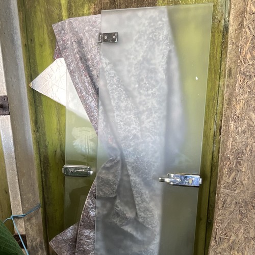 Used glass doors with - with, hinges