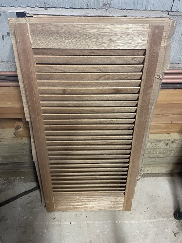 Wooden louvre doors set 4 - set,