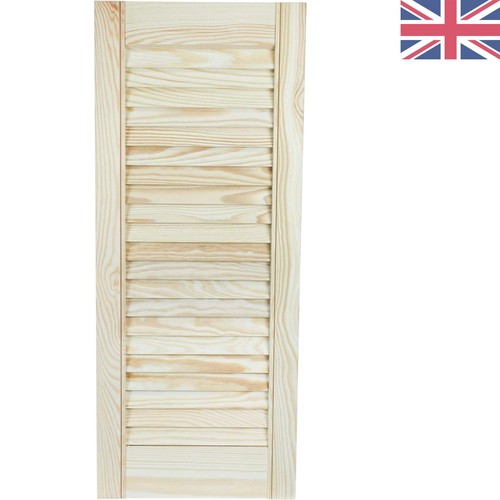 Vented pine internal louvre - vented,